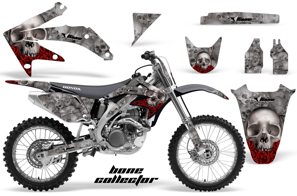 Honda CRF450 05-08 Graphics Kit BONECOLLECTOR-SILVER